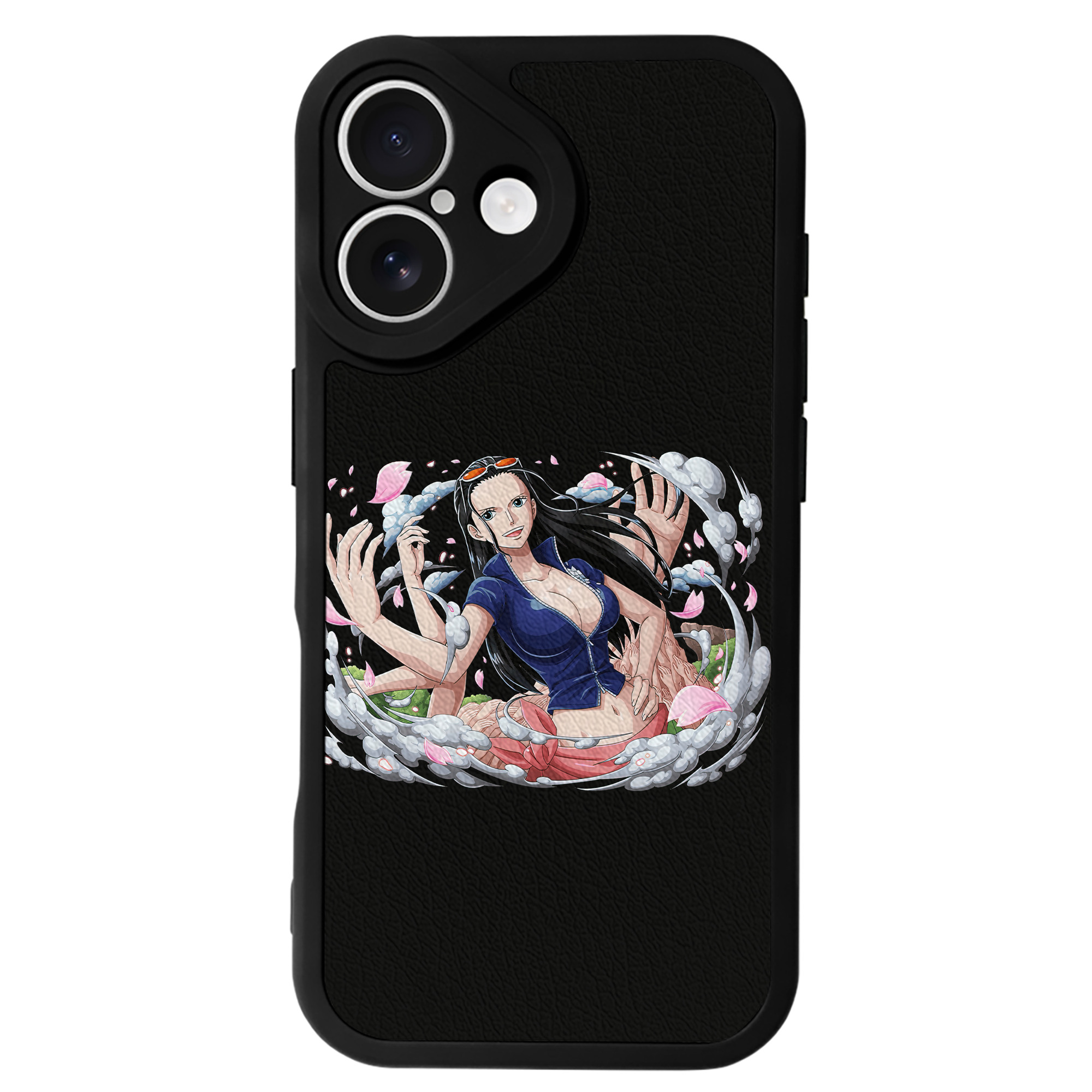 （画像用） ワンピース ニコ・ロビン ONE PIECE Nico Robin 【iPhone 16シリーズ対応】シリコンスマホケース（レザー調） 材質：シリコン